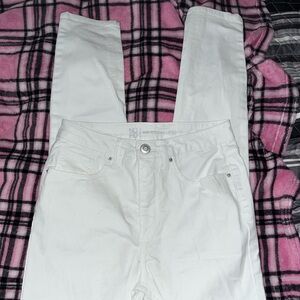 size 7 white skinny jeans